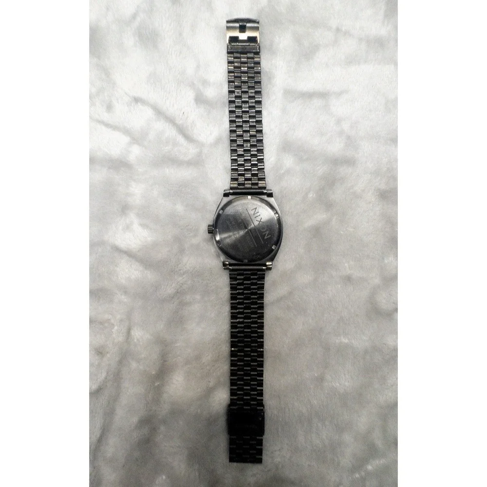 Nixon Minimalist Time Teller Mens 37mm Watch Pavement Dial New Battery
